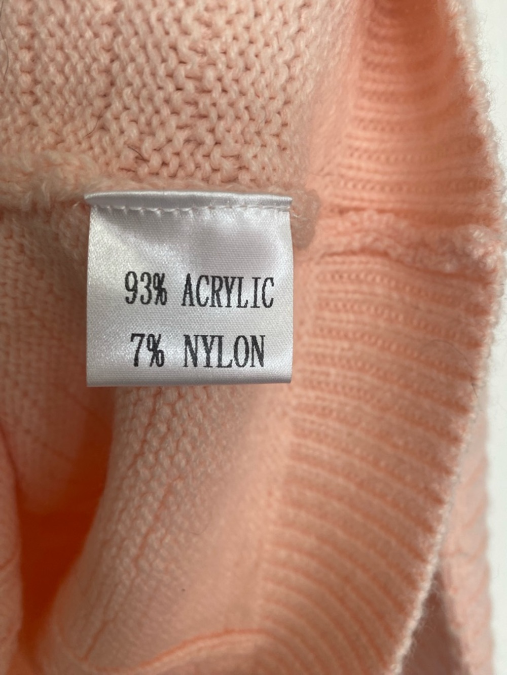 Annabella Light Pink Cable-Stitch Crewneck Sweater - Picture 4 of 5
